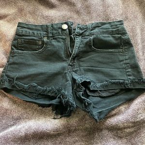 American eagle black jeans shorts